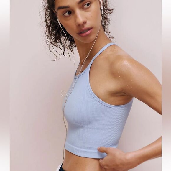 free people XL Happiness Runs Cropped Work Out Tank Top - Picture 3 of 14